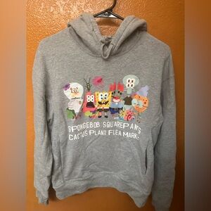 Cactus Plant Flea Market Gray Sweater - SpongeBob Design
